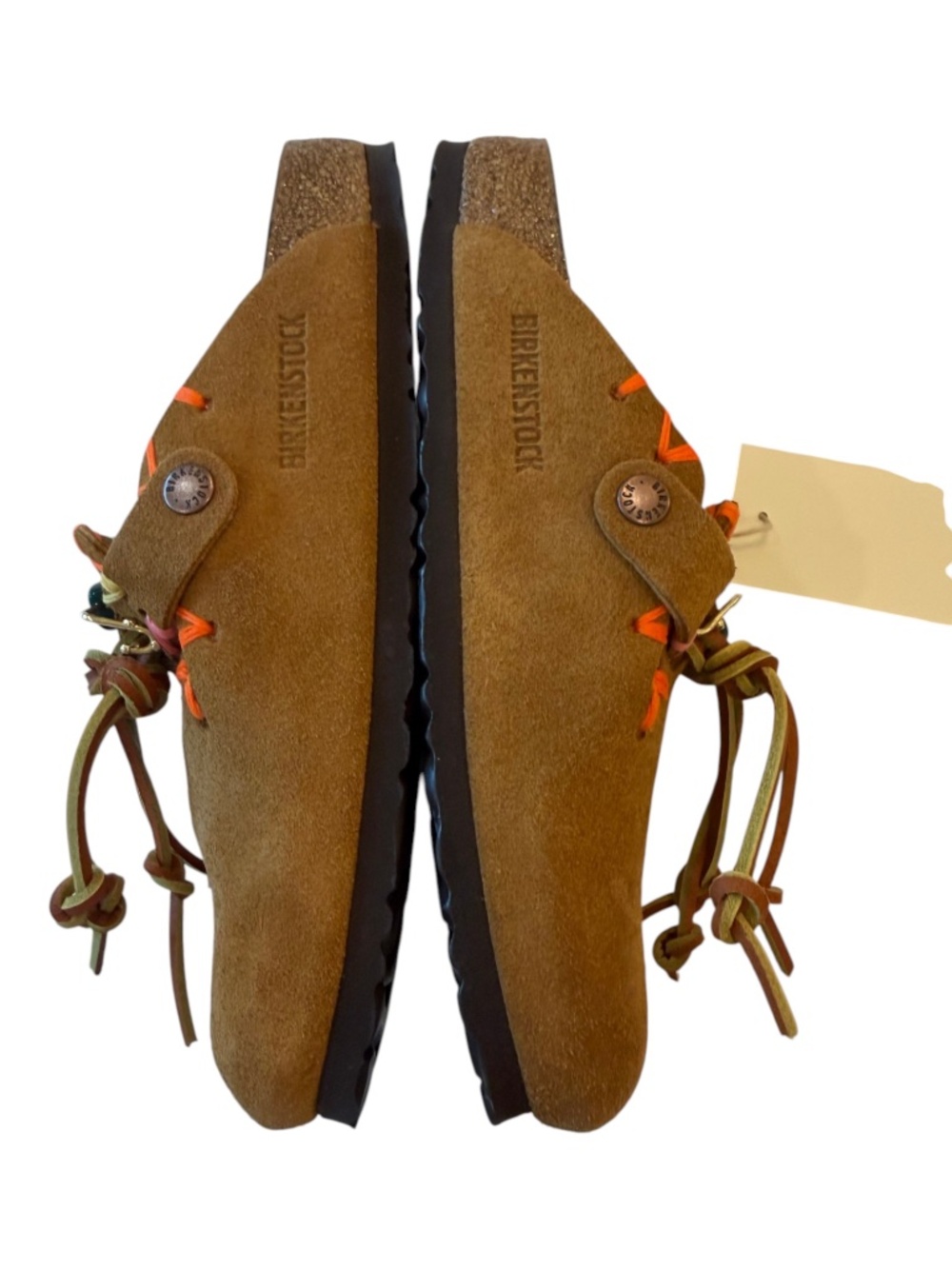 NWT Giovanni Gerosa Birkenstock Clogs in Cognac Size 38 Narrow - Picture 5 of 10